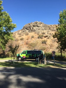 My campsite in a lovely spot outside of Winthrop.