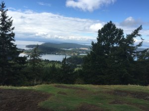 The view from Mt. Young on San Juan Island.