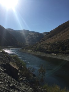 Late afternoon sun lit the river up, adding to its natural beauty.