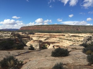 A natural bridge at the aptly-named Natural Bridges National Park.
