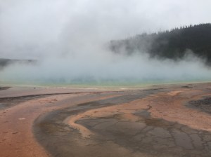 The Prismatic Geyser is an artist's delight; and mine.
