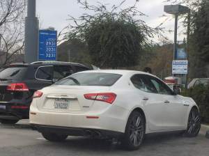 Maseratis are a common site around town.